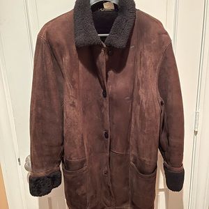 Superb shearling lambskin coat